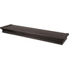 Floating Shelf, Beveled Design, Espresso, 24-In.