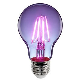 LED Light Bulb, Purple Filament, 3.6-Watt