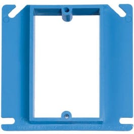 4-Inch Rise Square 1 Gang PVC Cover
