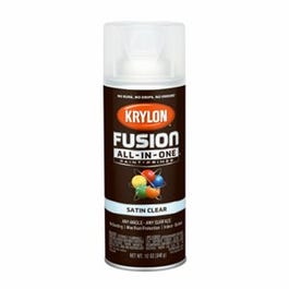 Fusion All-In-One Spray Paint + Primer, Satin Clear, 12-oz.