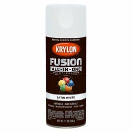 Fusion All-In-One Spray Paint + Primer, Satin White, 12-oz.