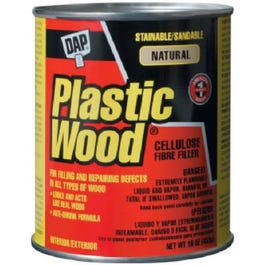Plastic Wood Wood Filler, Natural Color Cellulose Fibre, 16-oz.