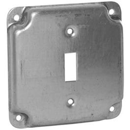 4-Inch Flat Corner Single Toggle Switch Box Cover