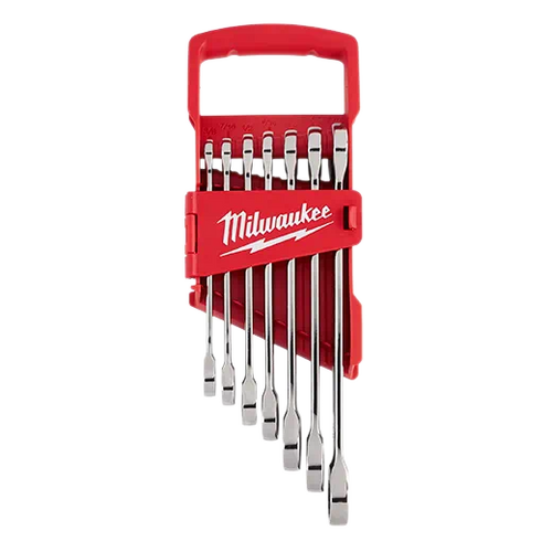 Milwaukee 7pc Ratcheting Combination Wrench Set - SAE