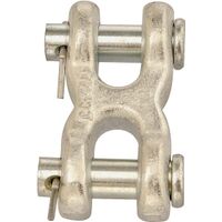 Campbell 3/8” Twin (Double) Clevis Link, Forged Steel, Zinc Plated