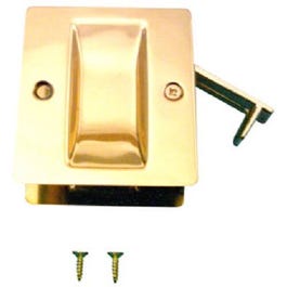 Polished Brass Pocket Door Combination Cabinet Pull
