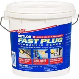 Fast Plug Hydraulic Cement, 10-Lb.