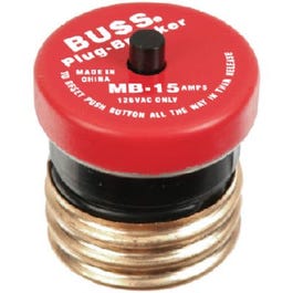 15-Amp 125V Edison Base Plug Fuse Circuit Breaker
