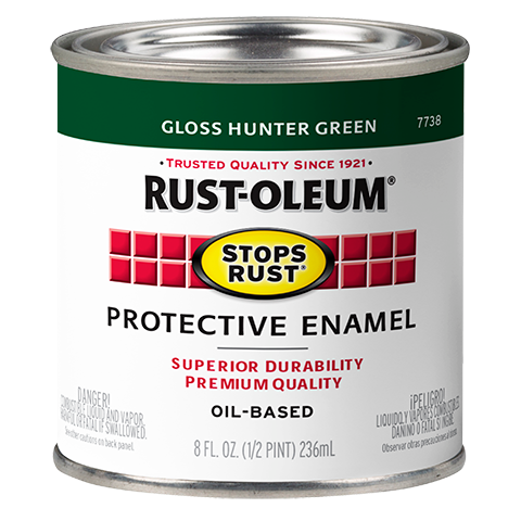 Rust-Oleum® Protective Enamel Brush-On Paint Gloss Hunter Green