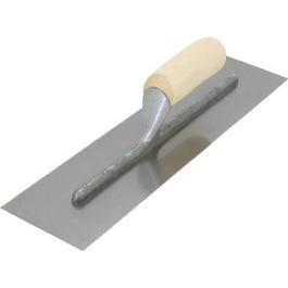 Finishing Trowel, Curved Handle, Steel Blade, 11 x 4.5-In.