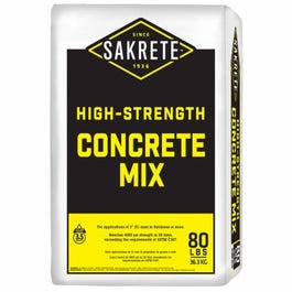 Concrete Mix, High-Strength, 80-Lbs.