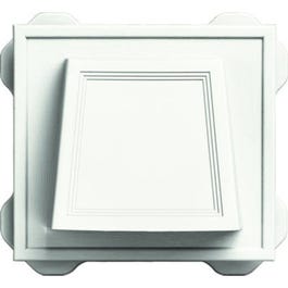 Hooded Exhaust Vent, White, 4-In.