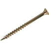 Grip-Rite #9 x 2-1/2 In. Flat Head Star Gold Construction Wood Screw (840 Ct., 10 Lb.)