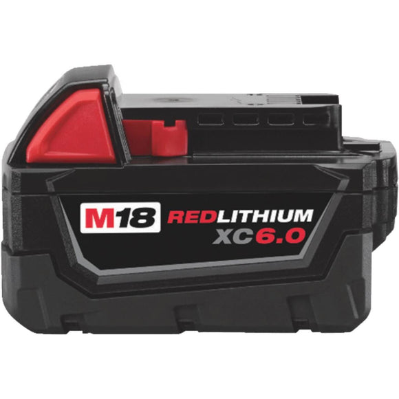 Milwaukee M18 REDLITHIUM XC 18 Volt Lithium-Ion 6.0 Ah Extended Capacity Tool Battery