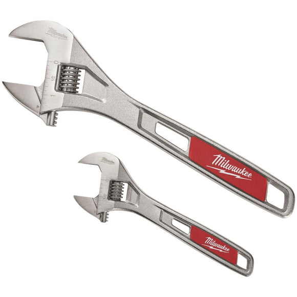 Milwaukee Adjustable Wrench Set (2-Piece)