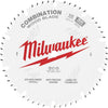 Milwaukee 10 In. 50-Tooth General Purpose Combination Wood Circular Saw Blade