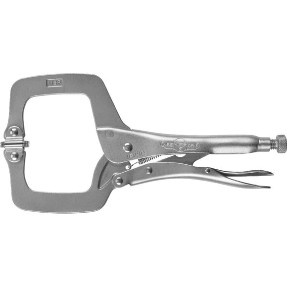 Irwin Vise-Grip 11 In. Locking C-Clamp with Swivel Jaws