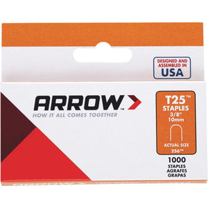Arrow T25 Round Crown Cable Staple, 3/8 In. (1100-Pack)