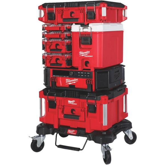 Milwaukee PACKOUT 16 Qt. Compact Cooler, Red/White