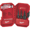 Milwaukee 3-Piece Black Oxide Step Drill Bit Set, #1 #2 #4