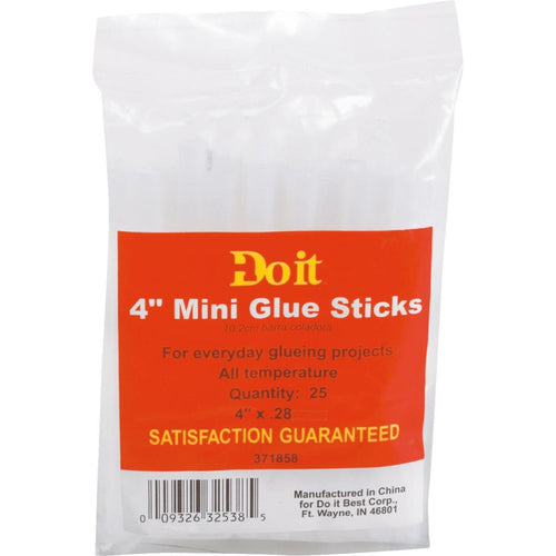 Do it 4 In. Mini Clear Hot Melt Glue (25-Pack)