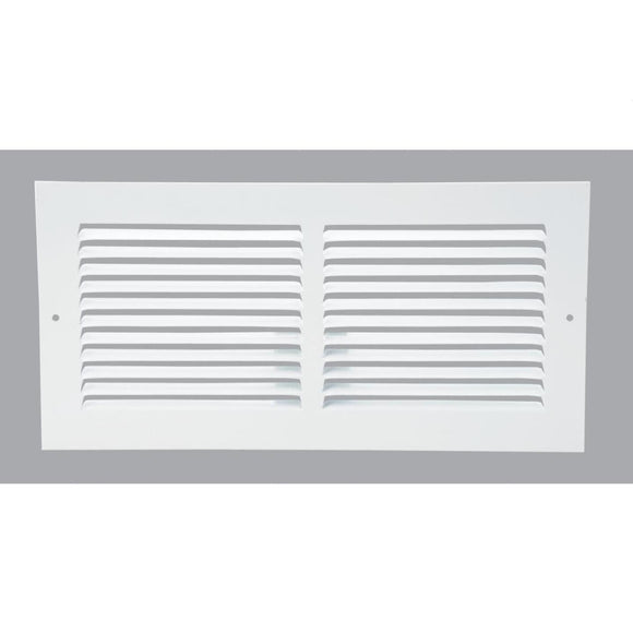 Home Impressions 6 In. x 14 In. Stamped Steel Return Air Grille
