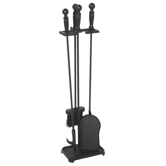 Home Impressions 4-Piece Cast Iron 28 In. H Fireplace Tool Set