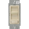 Leviton Decora Incandescent/LED/CFL Light Almond Slide Dimmer Switch