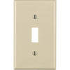 Leviton 1-Gang Thermoplastic Nylon Toggle Switch Wall Plate, Light Almond