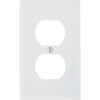 Leviton Commercial Grade 1-Gang Thermoplastic Outlet Wall Plate, White