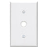 Leviton 1-Gang Thermoset Plastic White Telephone/Cable Wall Plate with 0.406 In. to 0.625 In. Hole