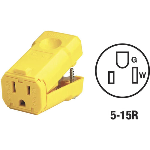 Leviton 15A 125V 3-Wire 2-Pole Python Cord Connector