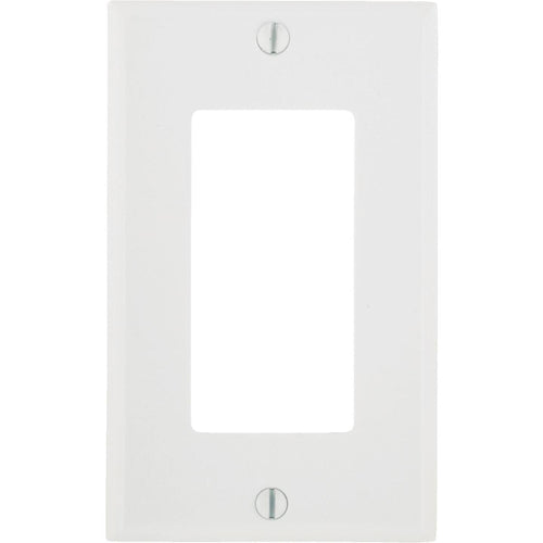 Leviton Decora 1-Gang Smooth Plastic Rocker Decorator Wall Plate, White