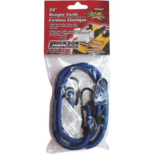 Erickson 8mm x 24 Vinyl Coated Steel Bungee Cord Set