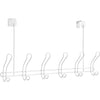 iDesign Classico Over-The-Door White 6-Hook Rail