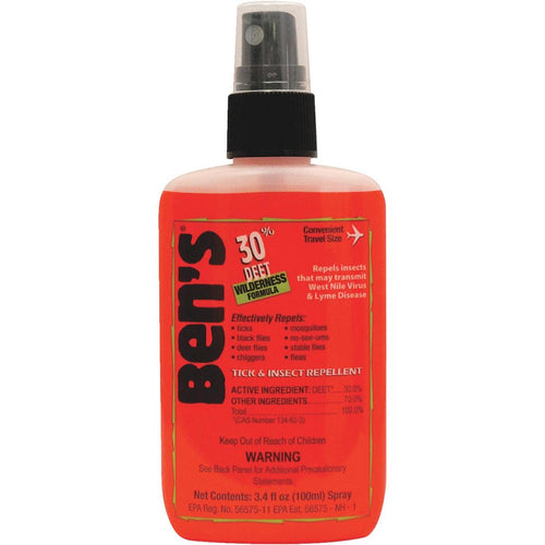 Ben's 30% Deet 3.4 Oz. Insect Repellent Pump Spray