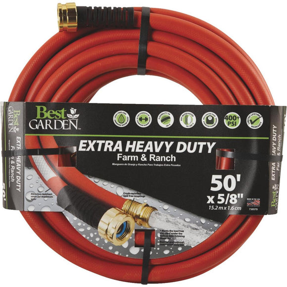 Best Garden 5/8 In. Dia. x 50 Ft. L. Drinking Water Safe Hot Water Hose