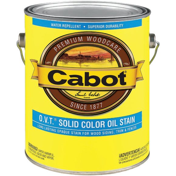 Cabot VOC Compliant O.V.T. Solid Color Exterior Stain, White Base, 1 Gal.