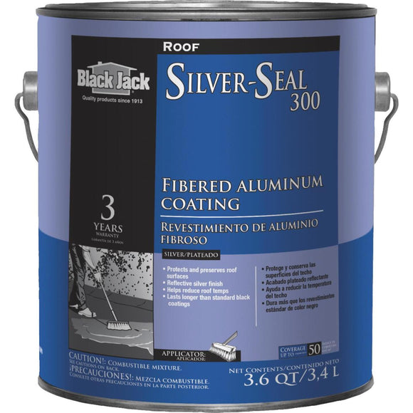 Black Jack Silver Seal 300 1 Gal. 3 Year Fibered Aluminum Coating