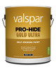 Valspar® Pro-Hide® Gold Ultra Interior Self-Priming Paint Semi-Gloss 1 Gallon Super One Coat White