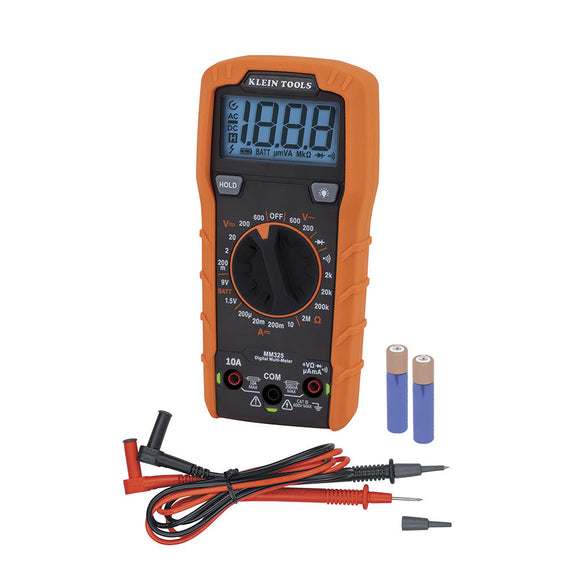 Klein Tools Digital Multimeter Manual Ranging 600V MM325