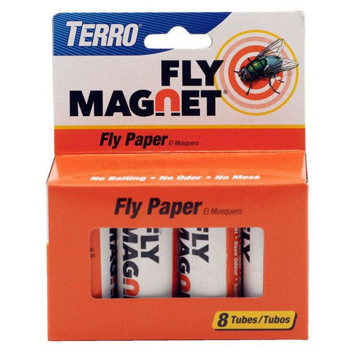 TERRO® Fly Magnet® Sticky Fly Paper Trap (8 Pack)